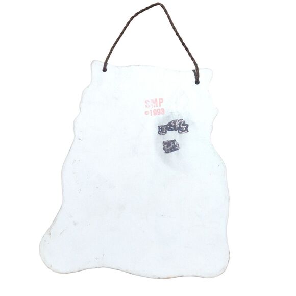 Smoky Mountain Pottery Spoiled Rotten Cat Orange Brown Sign Wall Plaque 1994 - Picture 4 of 7